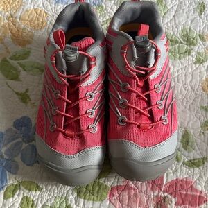 Keen Kids Pink and Gray Lace-Up Sneakers